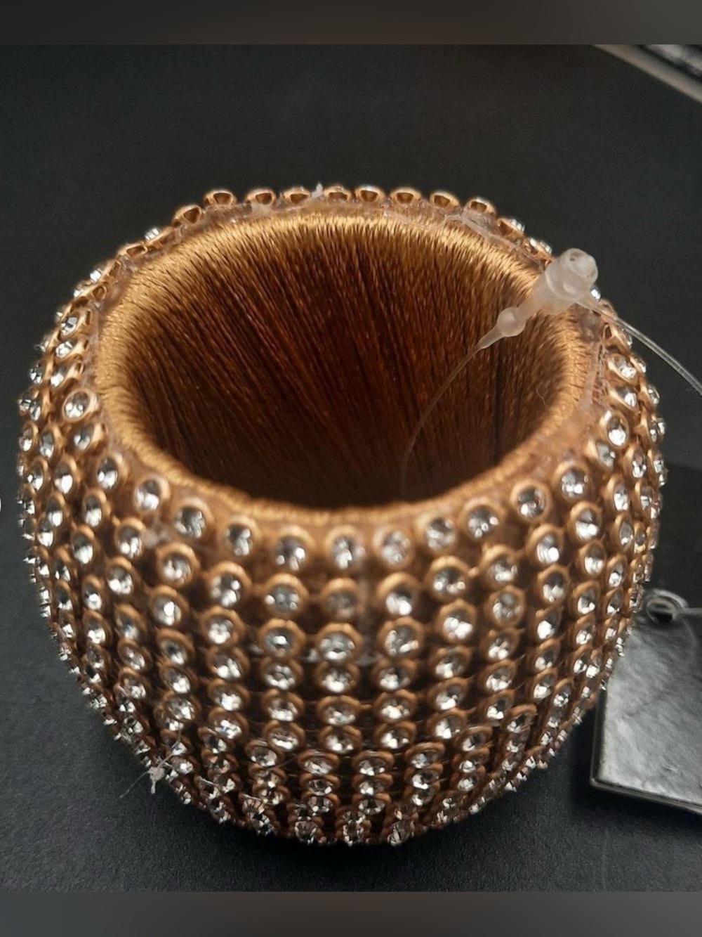 🌟Robert Stanley Home Collection Crystal-Embellished Napkin Rings - Set of 6 🌟